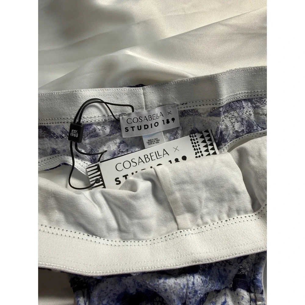 CosaBella Men's Printed Lace G-String Thong‎ Sheer Designer Underwear Luxury XL